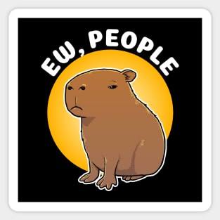 Ew, people Capybara Cartoon Sticker